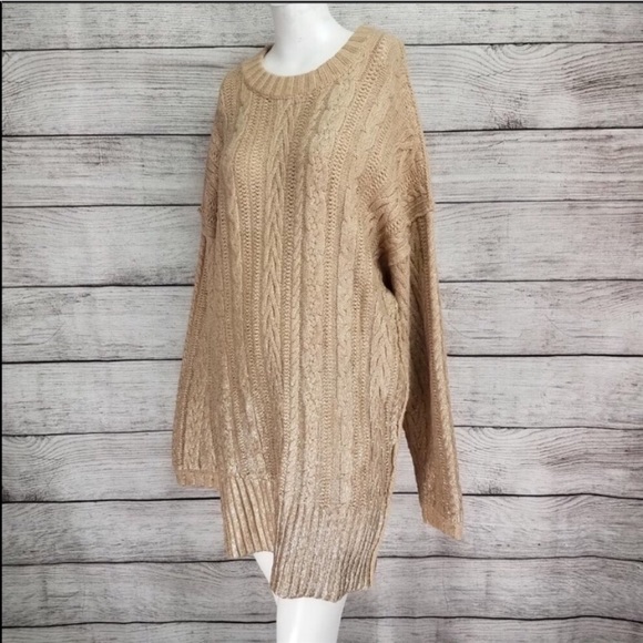 NWOT Free People oversized knit sweater - Picture 5 of 8